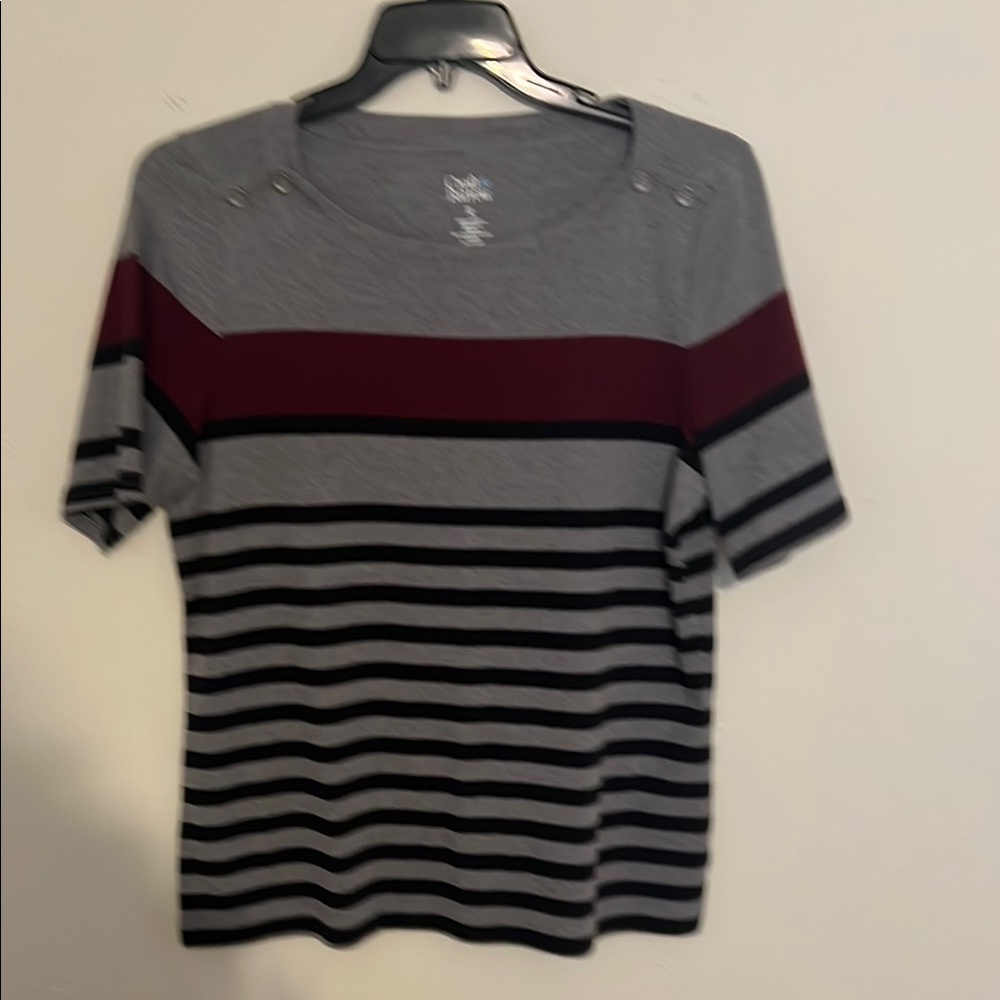 Croft & Barrow Charcoal Gray Top